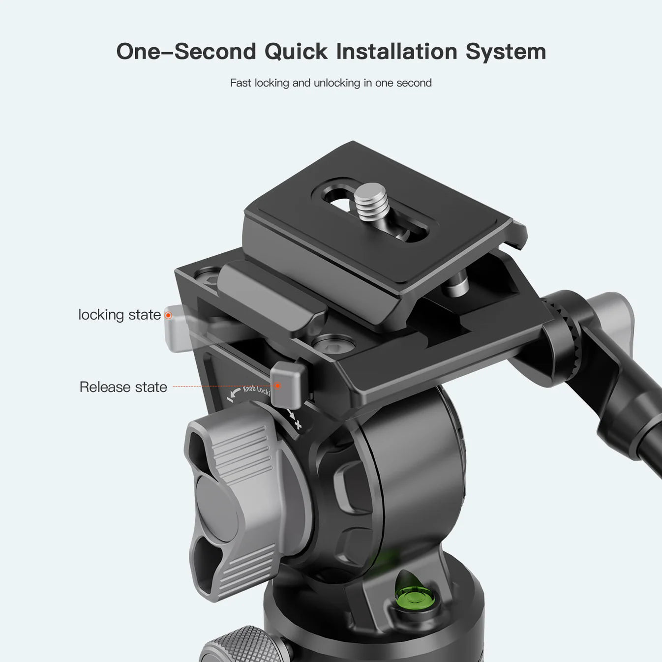 RefBall & Coman Light H Pro Carbon Fiber Tripod with 1-Second Lock/Unlock & Detachable Monopod