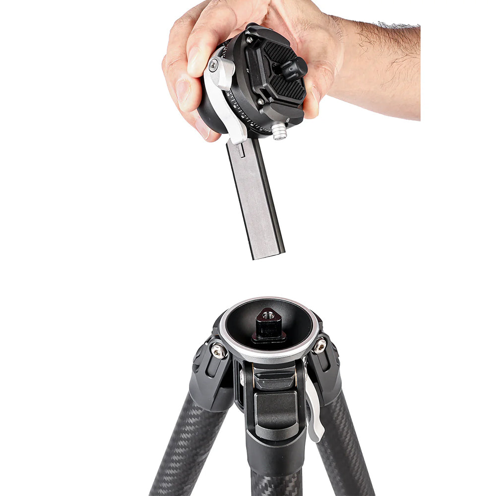 RefBall & Coman Zero F38 Professional Travel Carbon Fiber Tripod with Arca Ball Head & DJI Quick Release