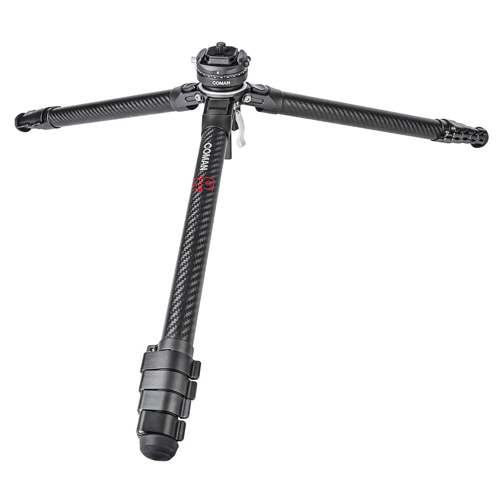 RefBall & Coman Zero F38 Professional Travel Carbon Fiber Tripod with Arca Ball Head & DJI Quick Release