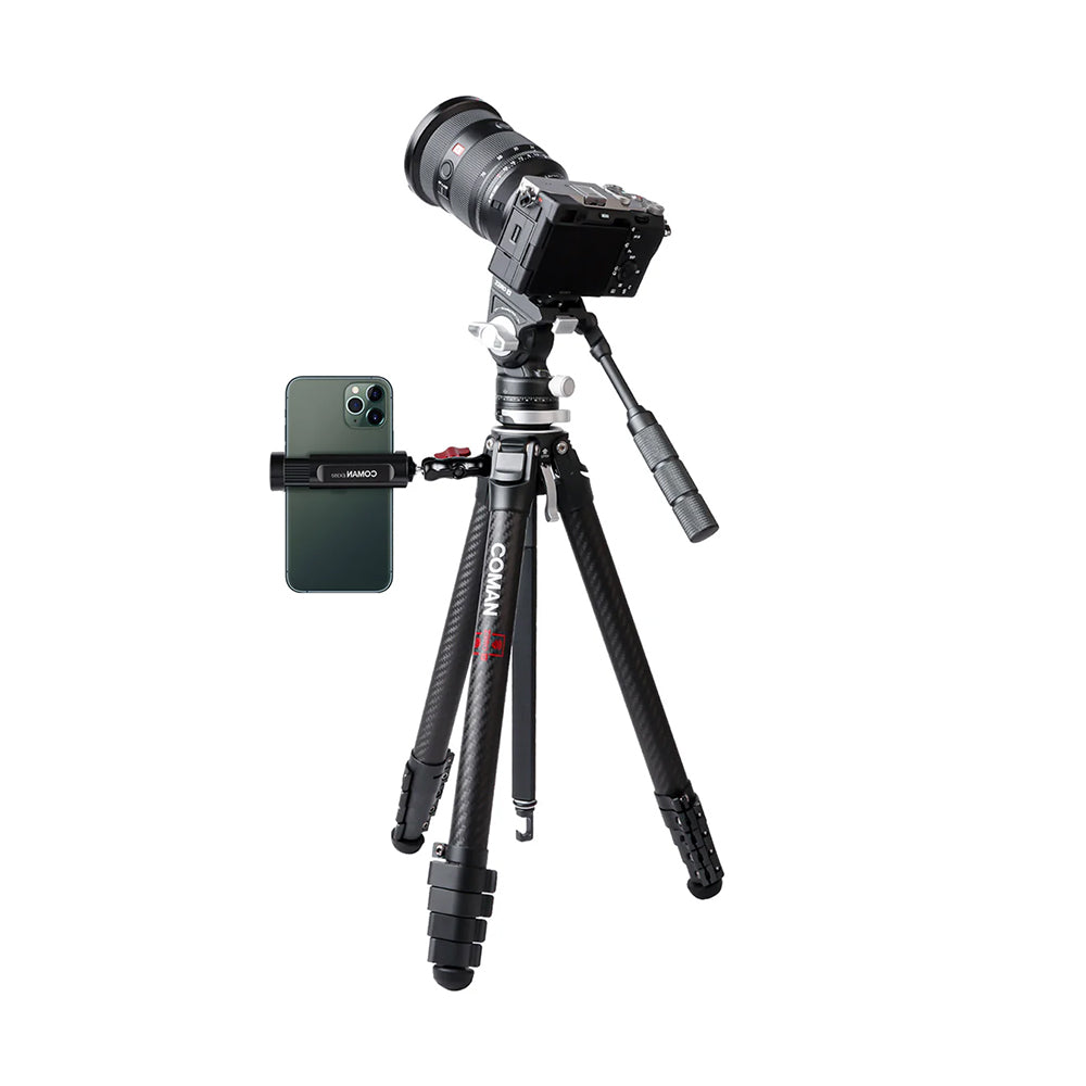 RefBall & COMAN Zero V Carbon Fiber Travel Video Tripod with Arca Quick Release for DSLR