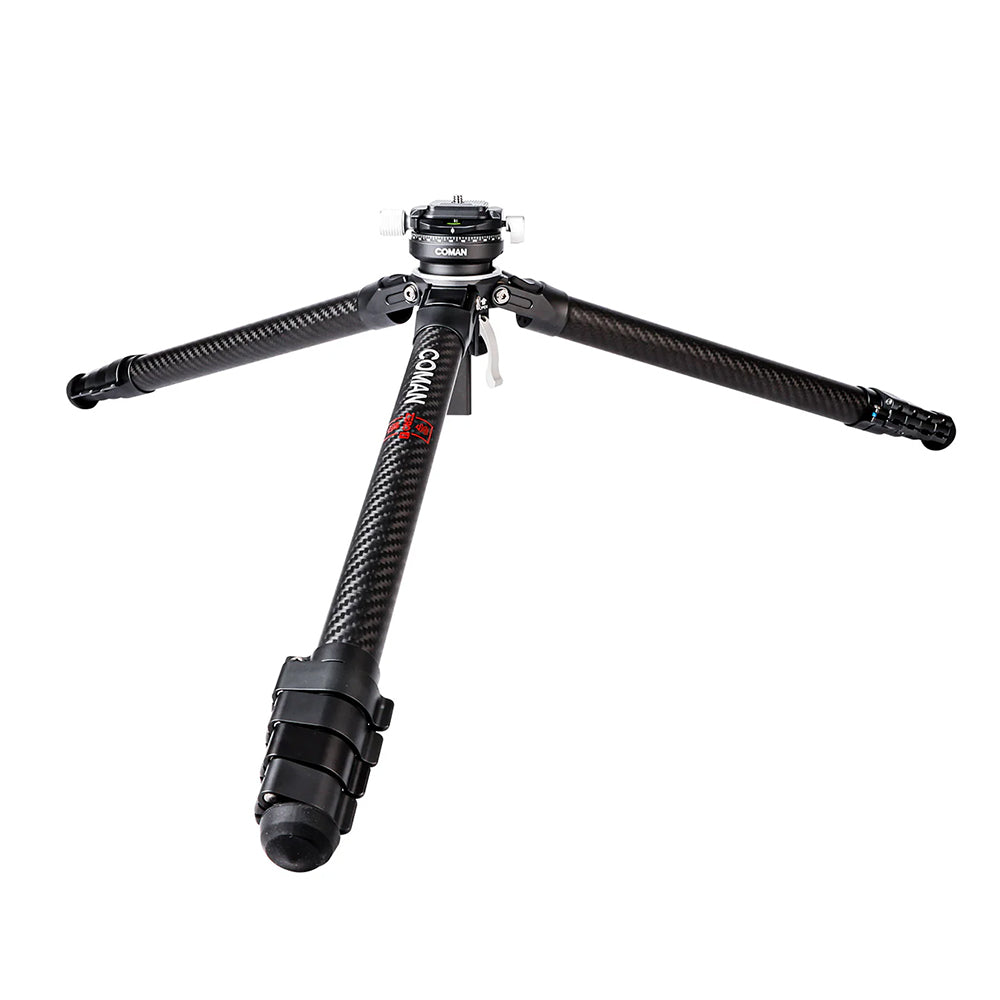RefBall & Coman Zero Y Professional Travel Carbon Fiber Tripod, 360° Ball Head, Arca Swiss for DSLR