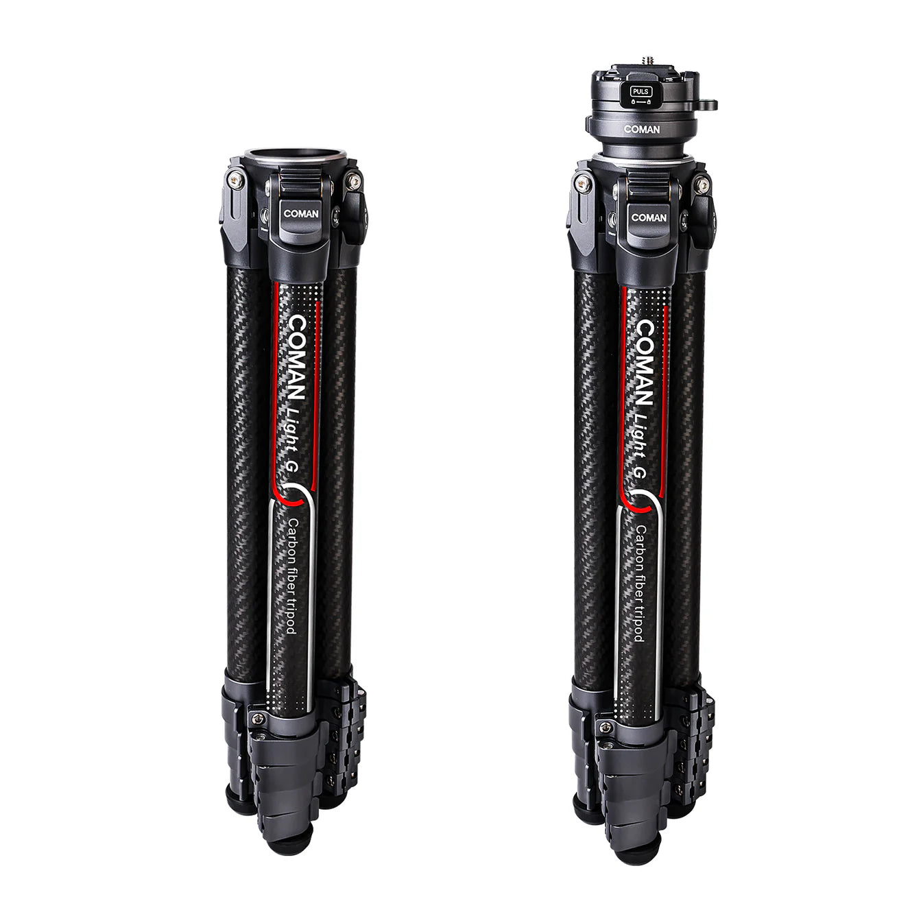 RefBall & Coman Light G Portable Compact Carbon Fiber Travel Lightweight Camera Tripod