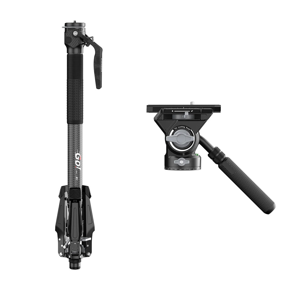 RefBall & COMAN M1 Portable Lightweight Carbon Fiber Monopod