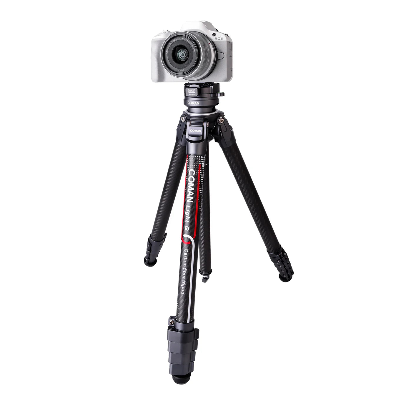 RefBall & Coman Light G Portable Compact Carbon Fiber Travel Lightweight Camera Tripod
