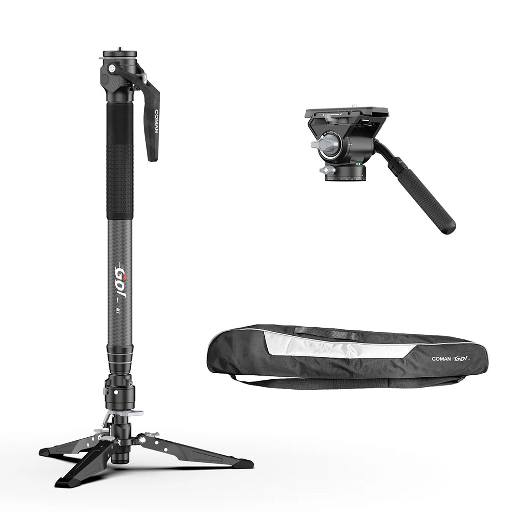 RefBall & COMAN M1 Portable Lightweight Carbon Fiber Monopod